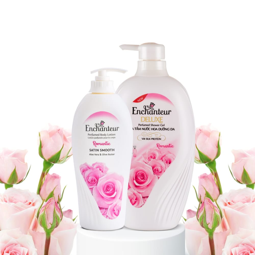 Enchanteur Romantic fragrant bath routine combo By Enchanteur