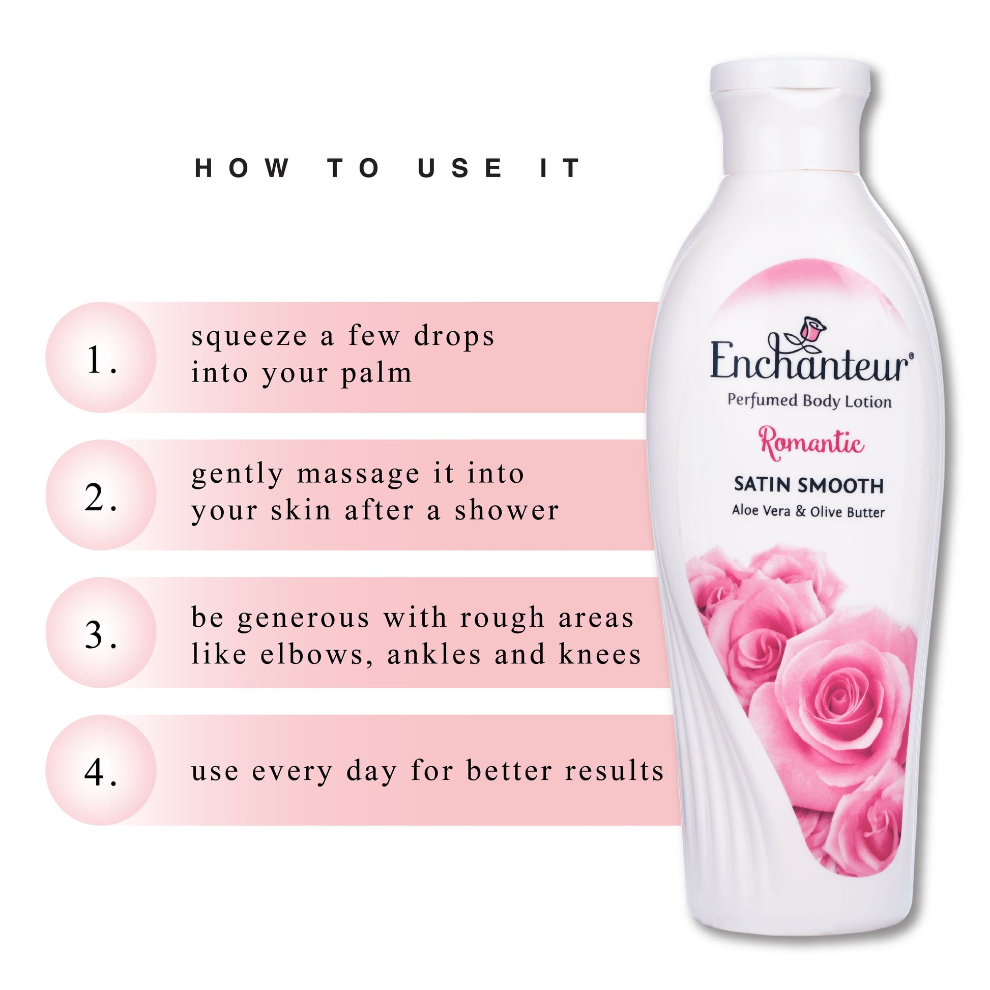 Enchanteur Romantic Hand and Body Lotion By Enchanteur